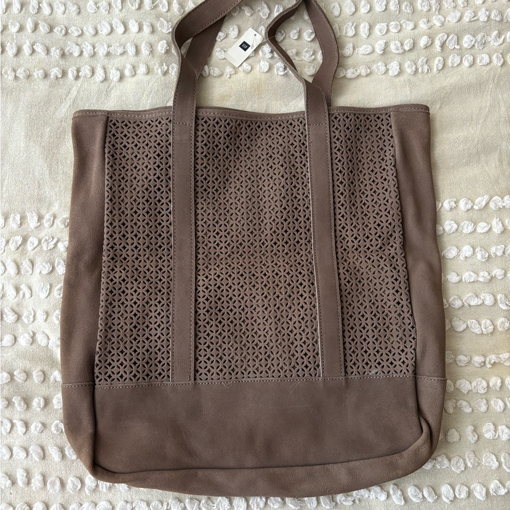 Gap Suede Brown Tote Bag